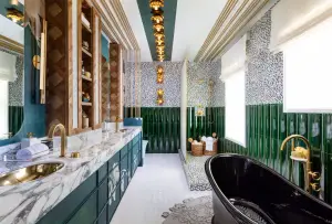 Luxury spa bathroom design in a South Florida home