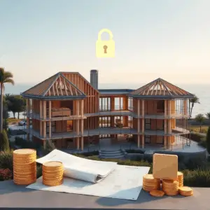 Escrow milestone payments protecting a luxury construction project