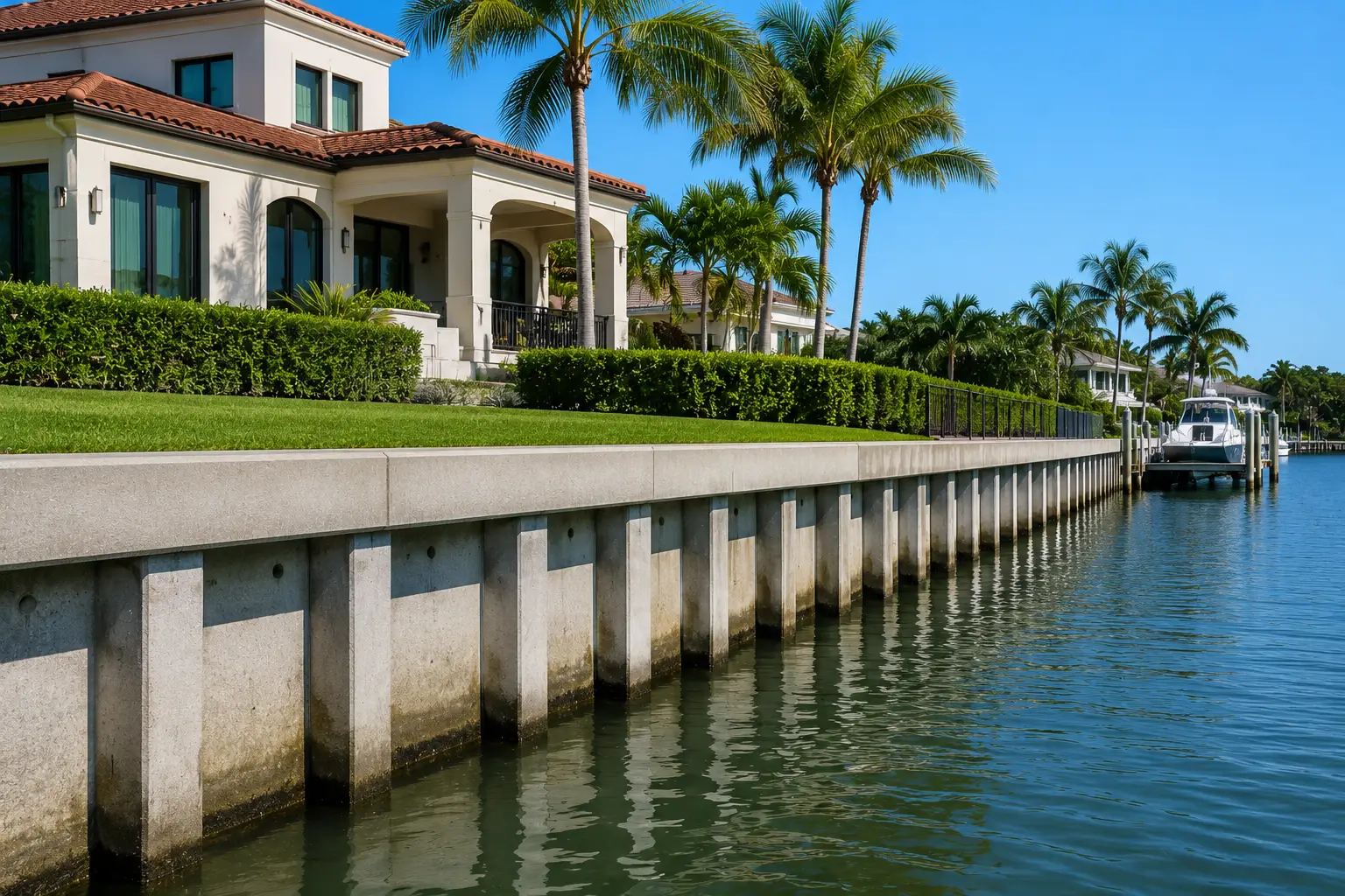 Seawall Construction and Permitting in South Florida: Complete Guide - Kass Construction & Development, Inc. - seawall construction permitting -