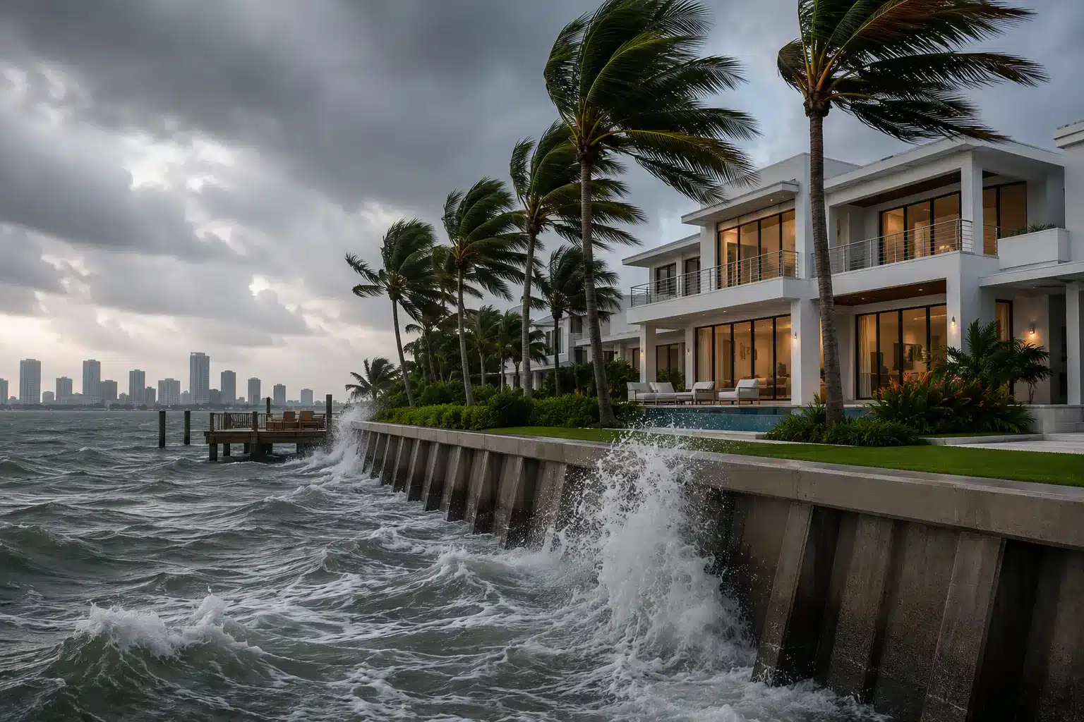 Waterfront conditions that add review to luxury home permits
