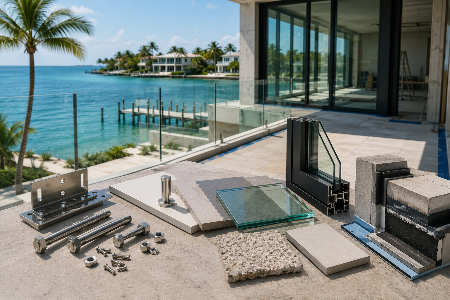 Owner's Rep Role in Quality Control, Inspections & Punch Lists - 2 Close-up of construction material samples and finish selections
