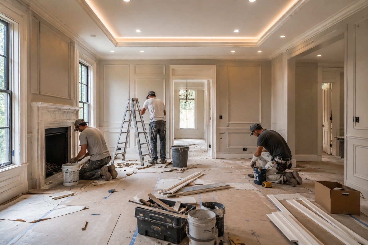 Renovation in progress on the teardown vs renovation path