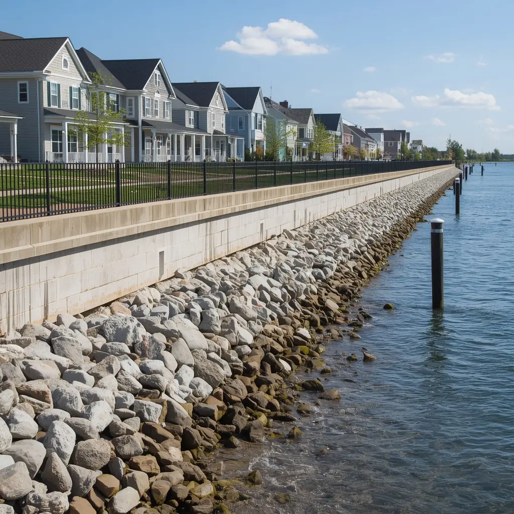Shoreline armouring subject to flood zone permits and coastal review