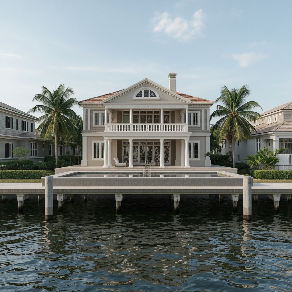 Seawall vs. Elevated Foundation: Protecting Your Intracoastal or Oceanfront Investment - 1 Coastal engineering concept image showing water, shoreline, and structural edge