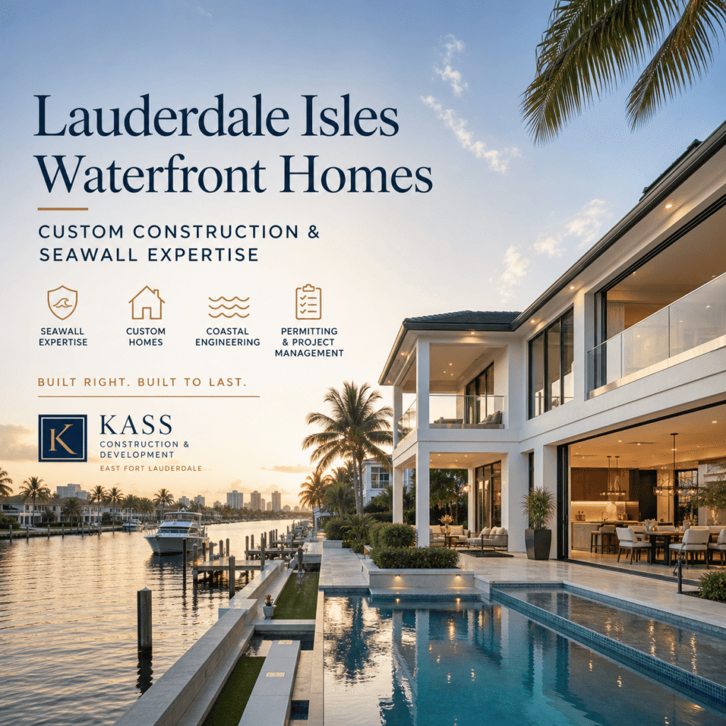Lauderdale Isles Waterfront Homes | Custom Construction & Seawall Expertise