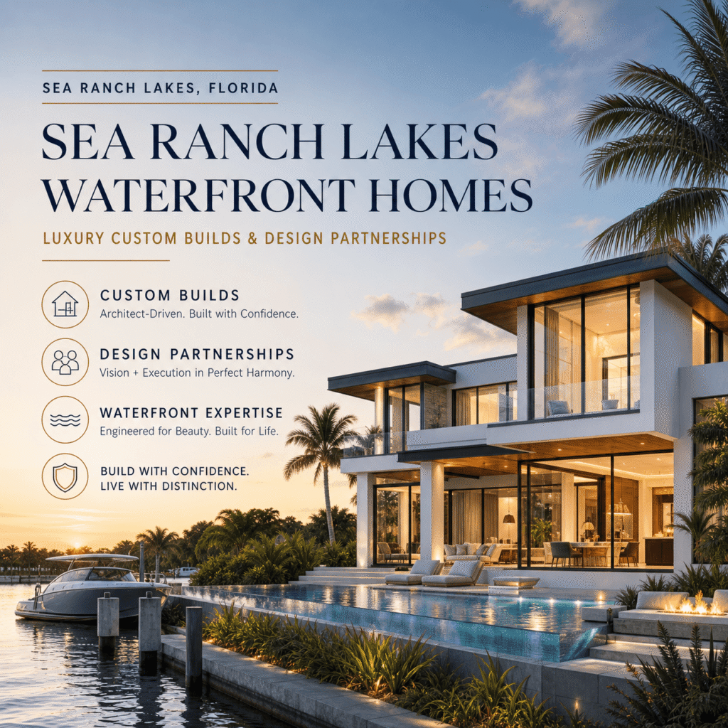 Sea Ranch Lakes Waterfront Homes | Luxury Custom Builds & Design Partnerships
