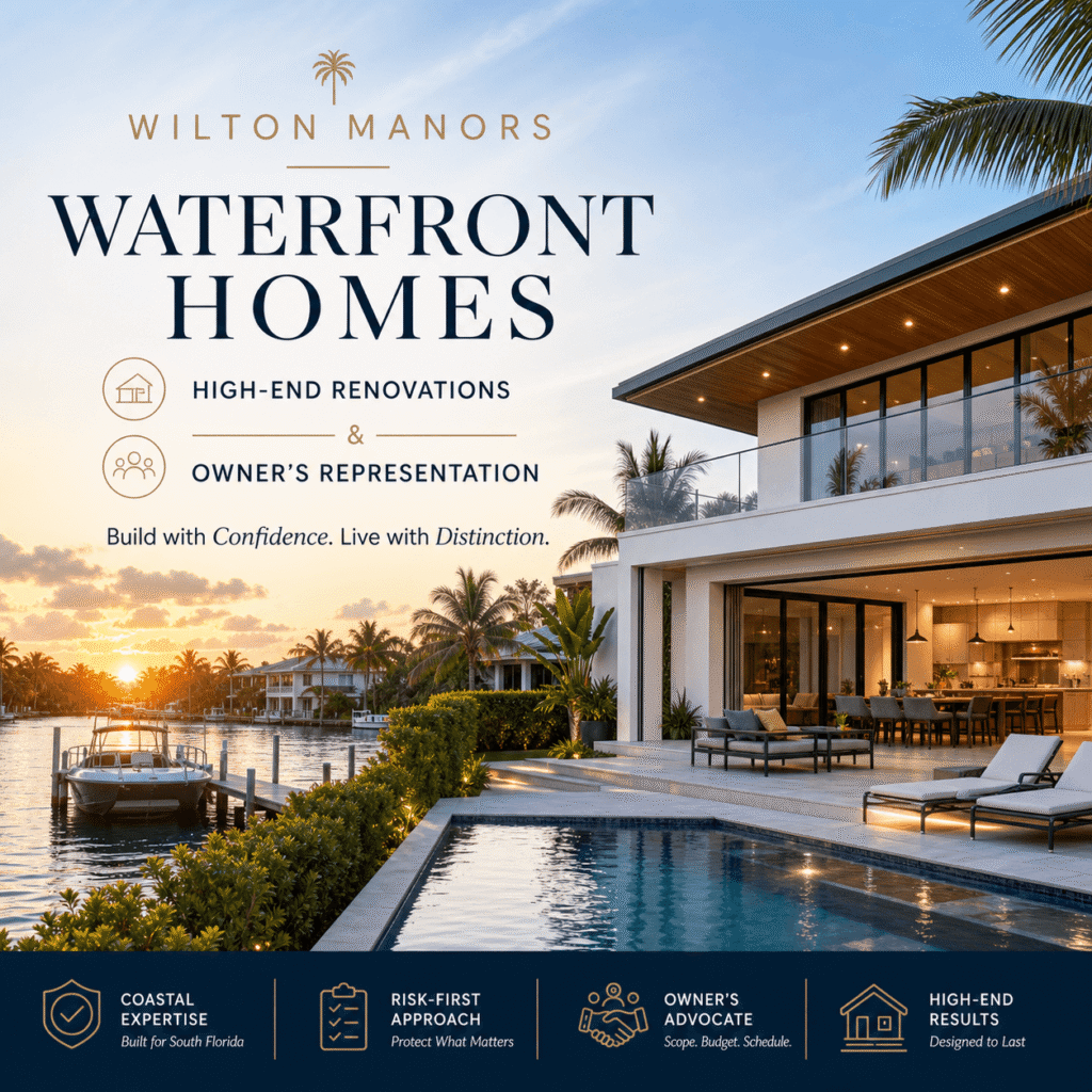 Wilton Manors Waterfront Homes | High-End Renovations & Owner’s Representation